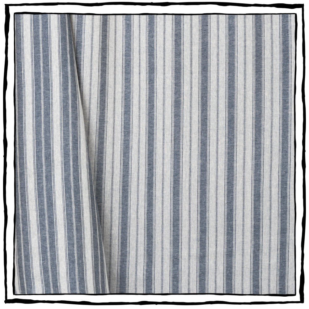 Lino Branca Stripe | CB - Indigo