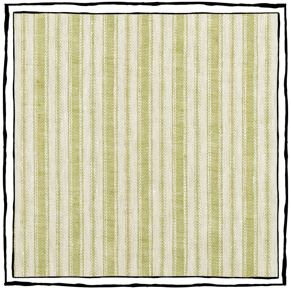 Lino Branca Stripe Mini | CB - Celery