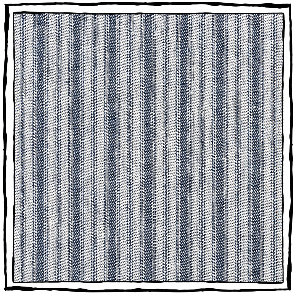 Lino Branca Stripe Mini | CB - Indigo