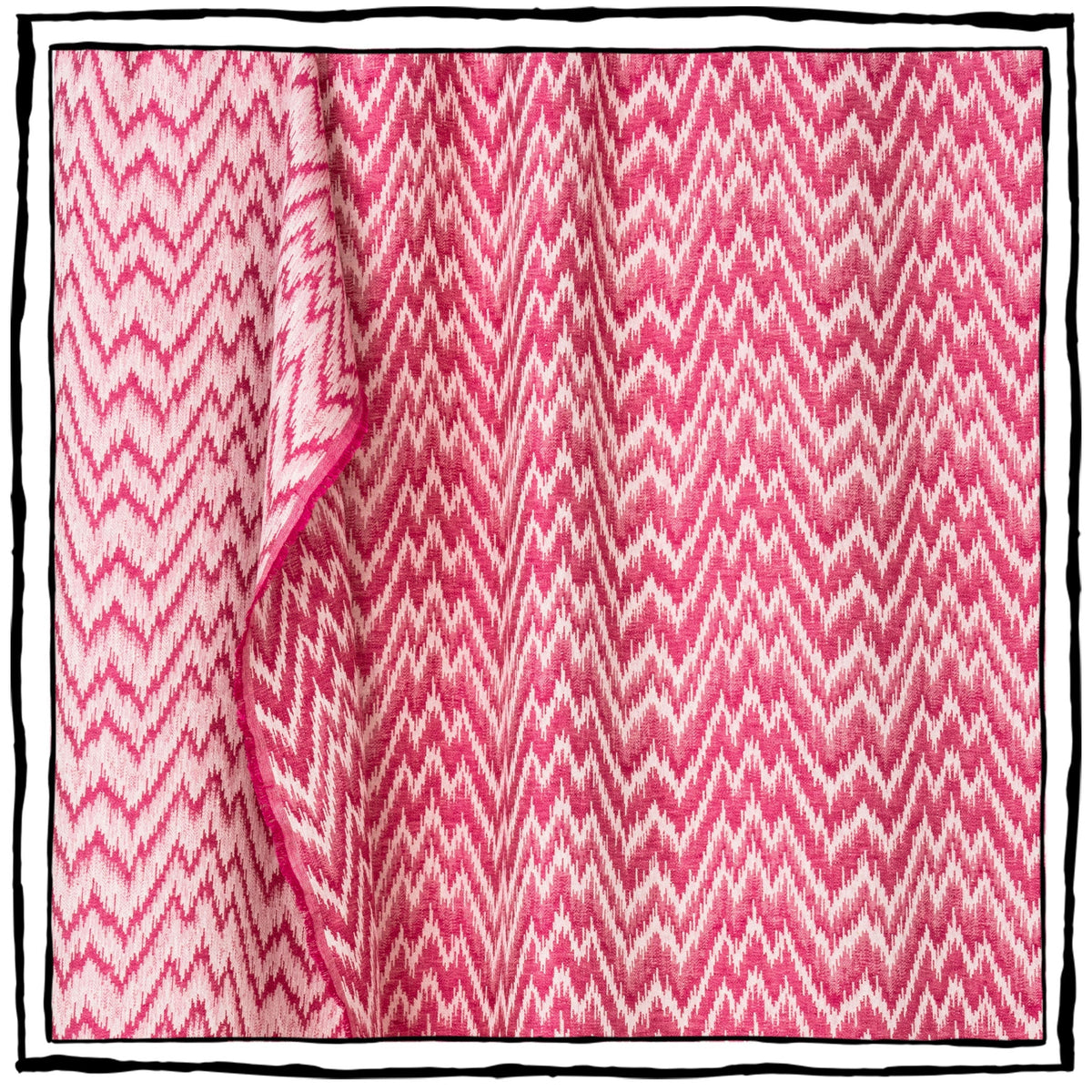 Lino Zig Zag | CB - Cerise