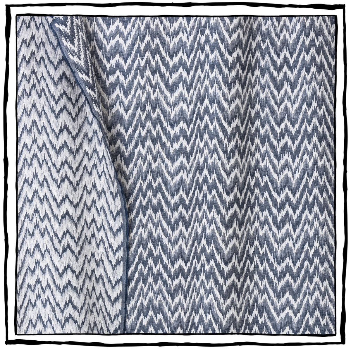 Lino Zig Zag | CB - Indigo