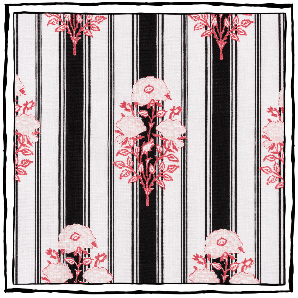 Rosa Rigata | CB - Nero & Coral