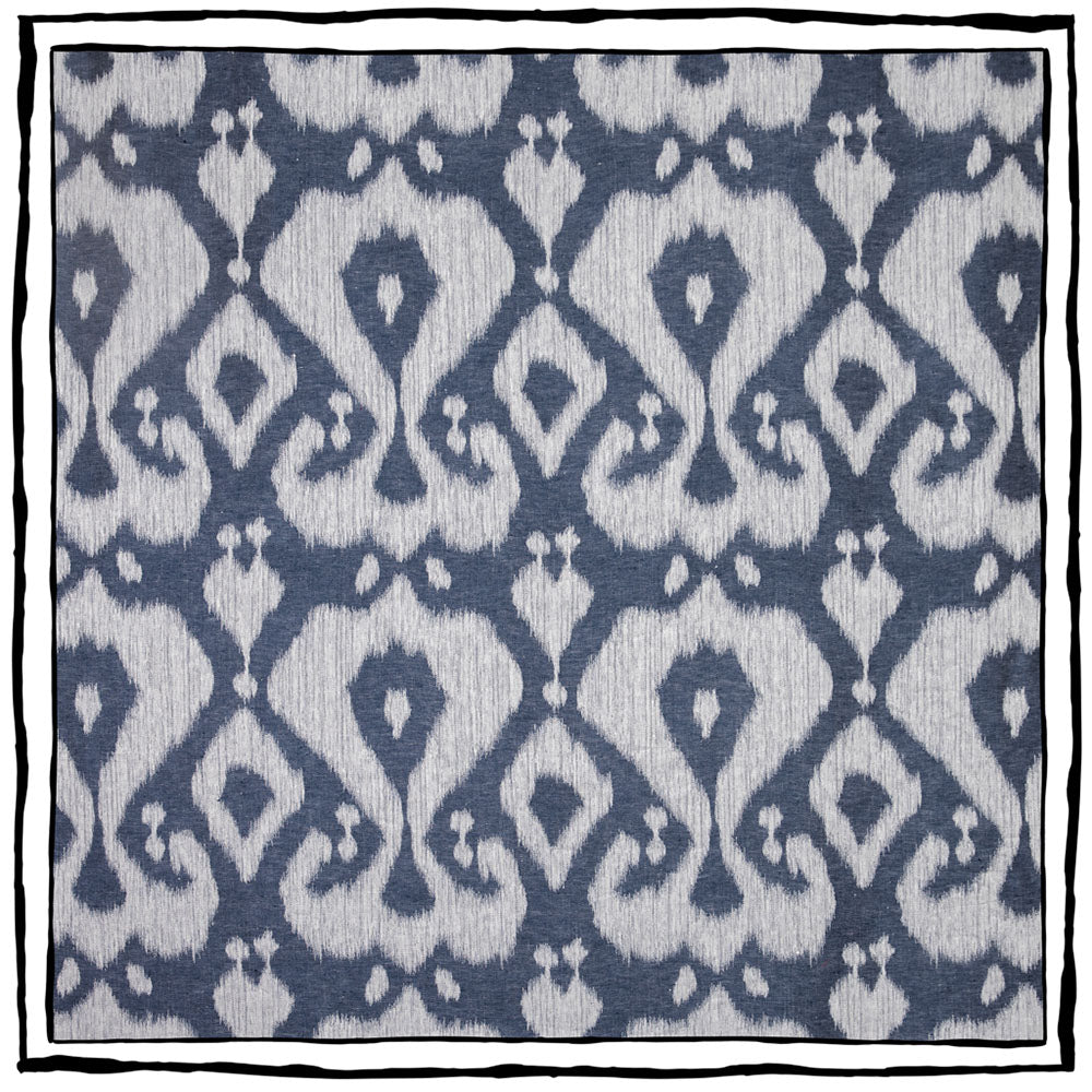 Lino Ikat Alfio | CB - Indigo