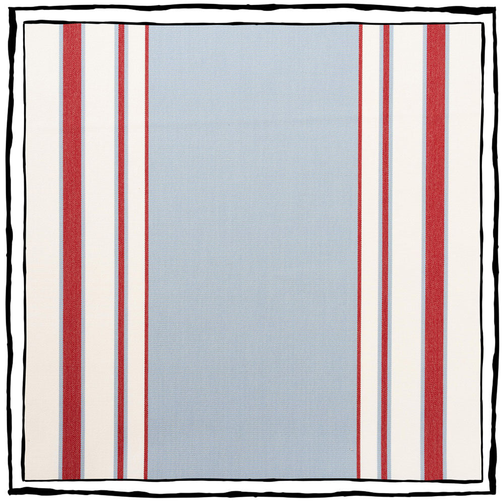Giardino Branca Stripe Grande | CB - Sky & Branca Red
