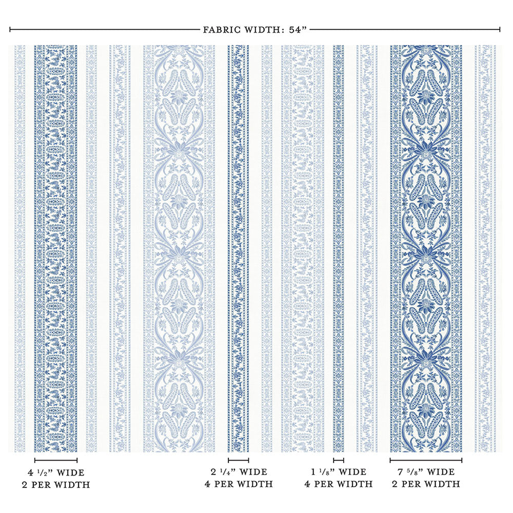 Srinagar Stripe | CB - Riviera & Navy