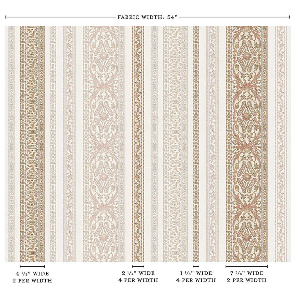 Srinagar Stripe | CB - Toast & Salmon on Parchment