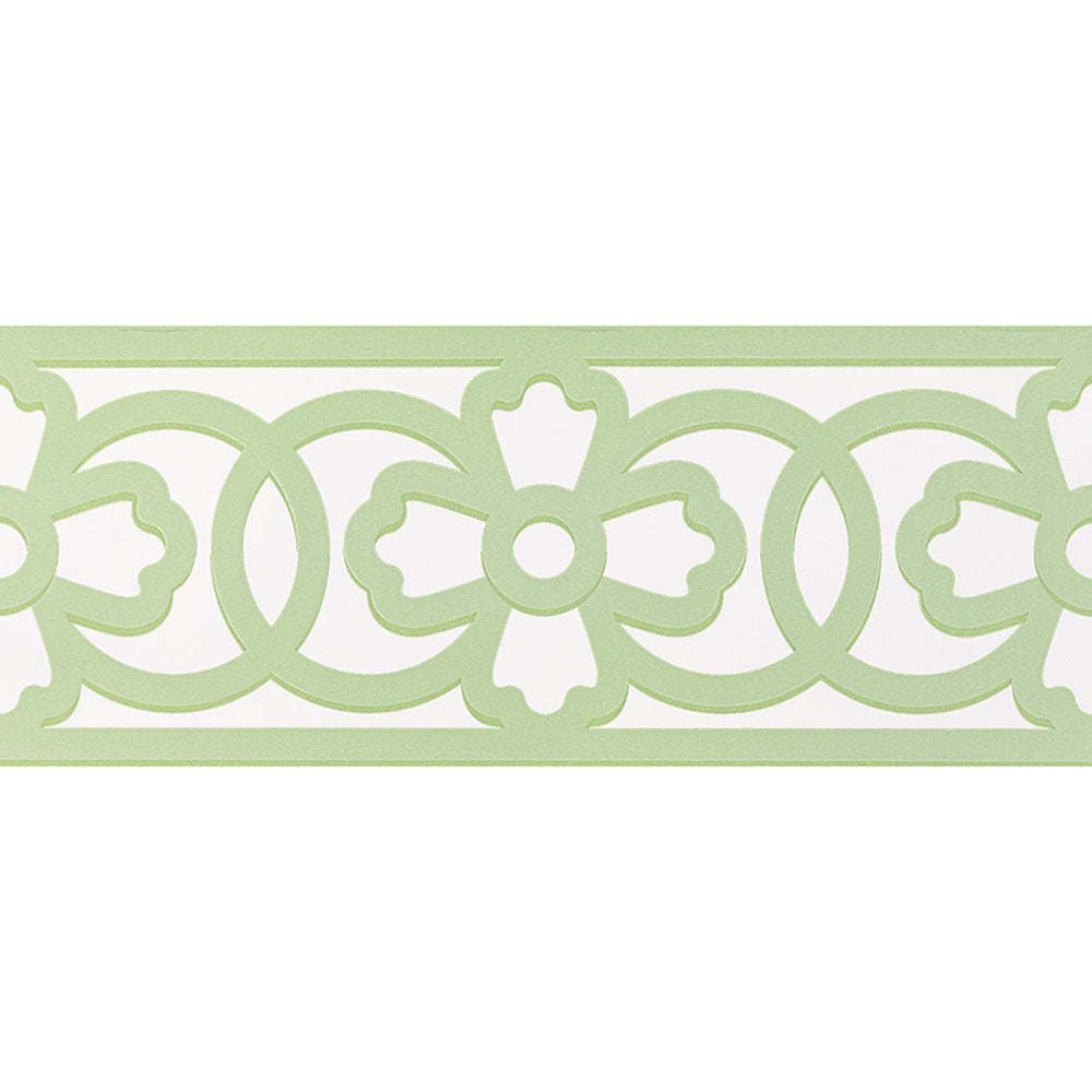 Trellina Fleurette Border WP | CB - Meadow On Blanc