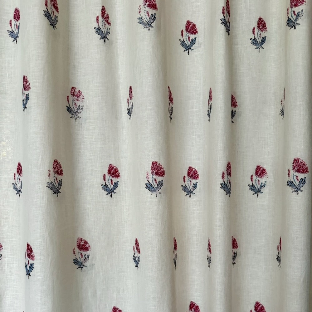 Mughal Poppy | CG - Blue Voile