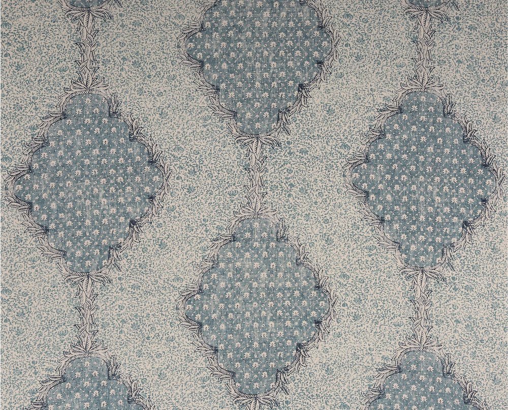 Indian Medallion | CI - Milky Blue