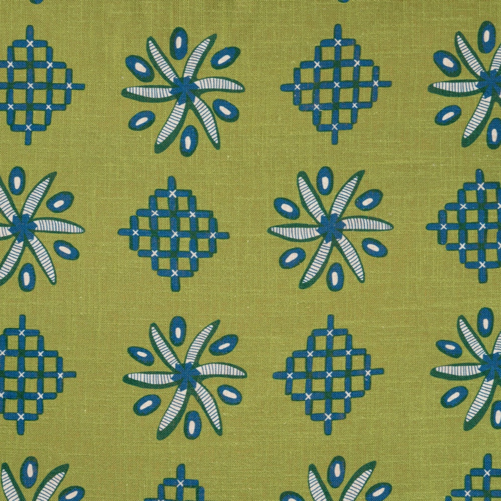 Casimir | CL - Blue w/ Olive Background