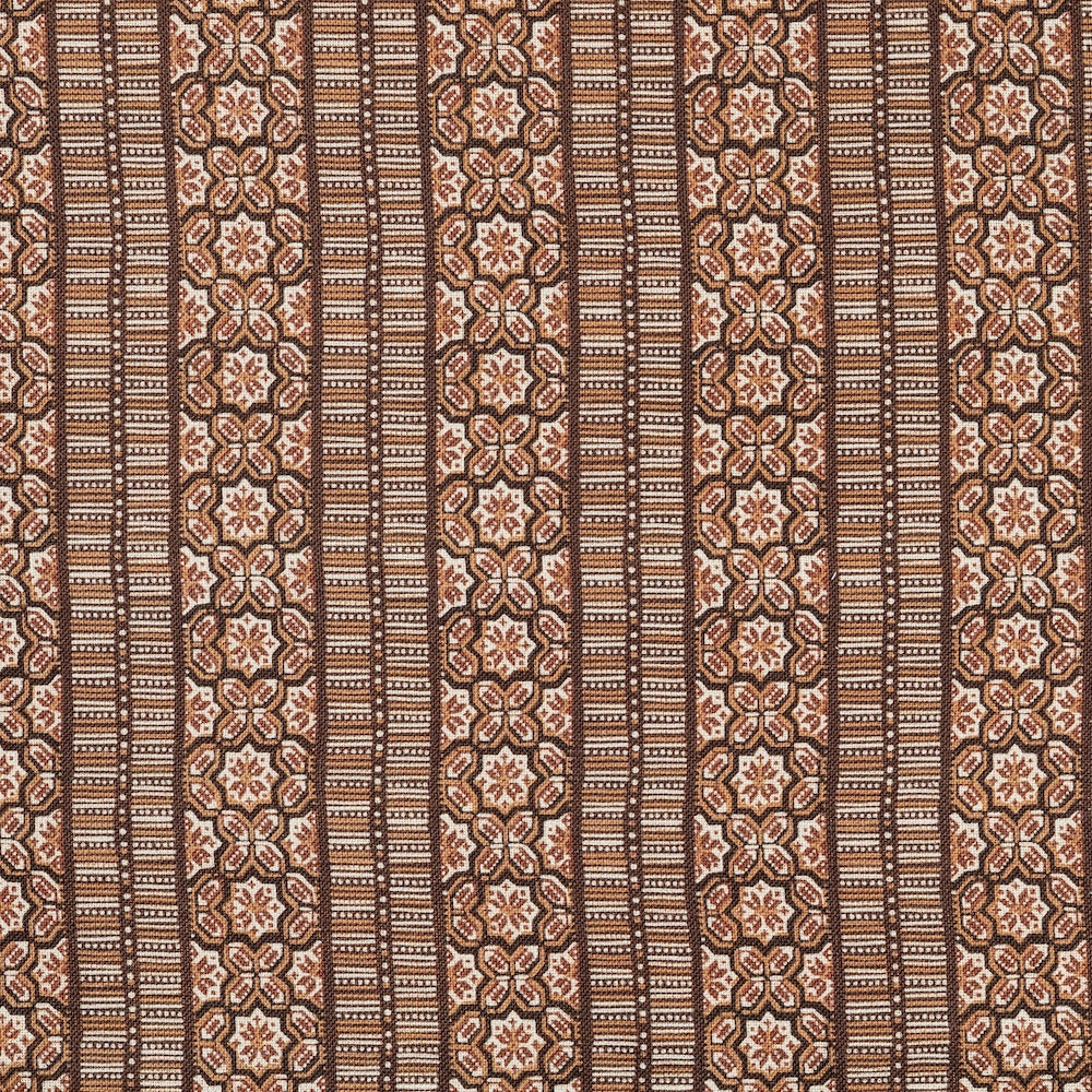 Casimir Stripes | CL - Beige w/ Brown Background