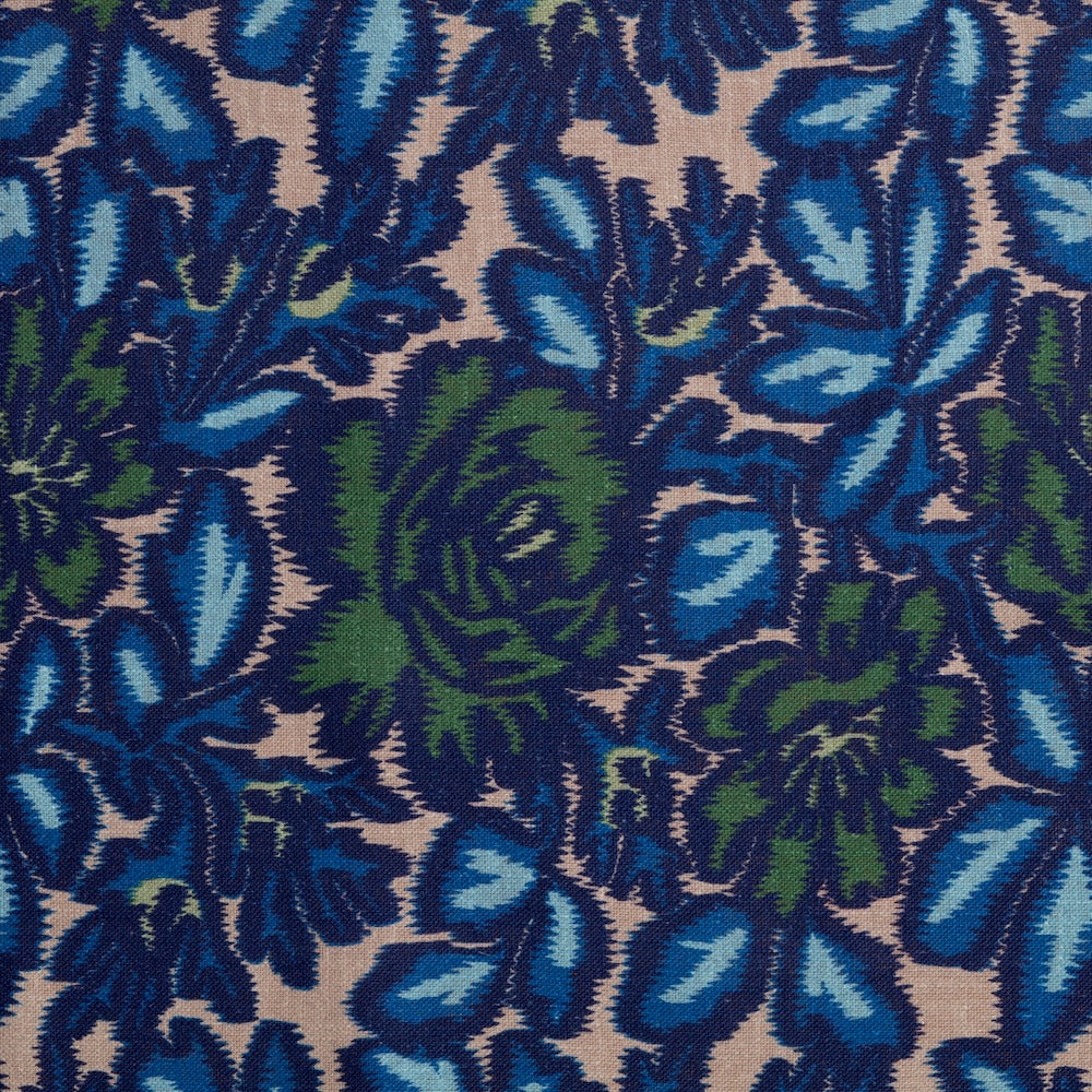 Jardin D'Ikat | CL - Navy/Green