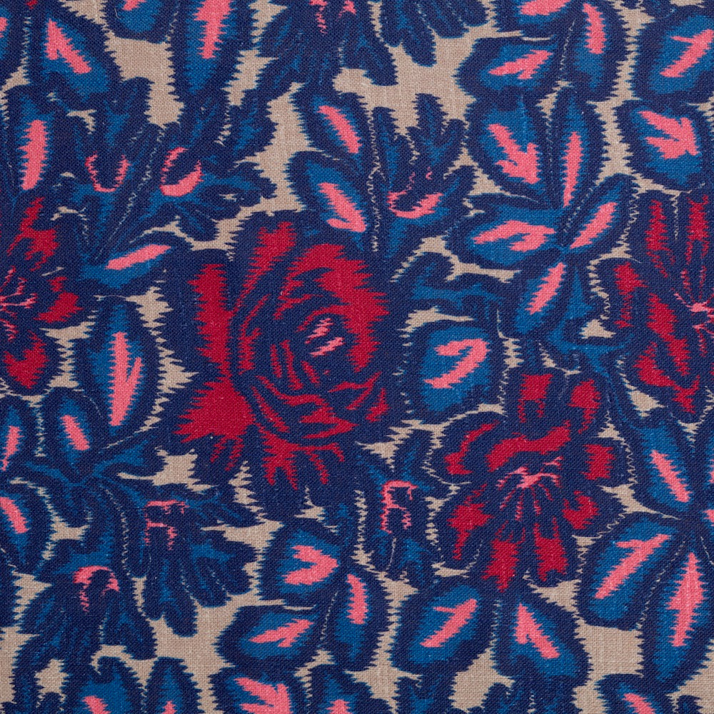 Jardin D'Ikat | CL - Blue/Pink