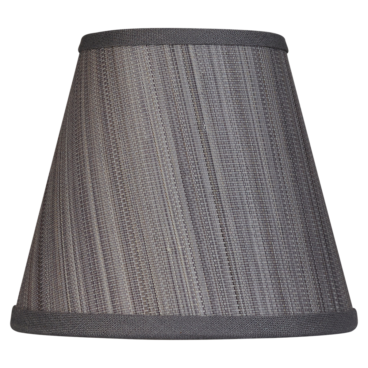 5 inch Clip-on lampshade in dark grey blue horsehair fabric