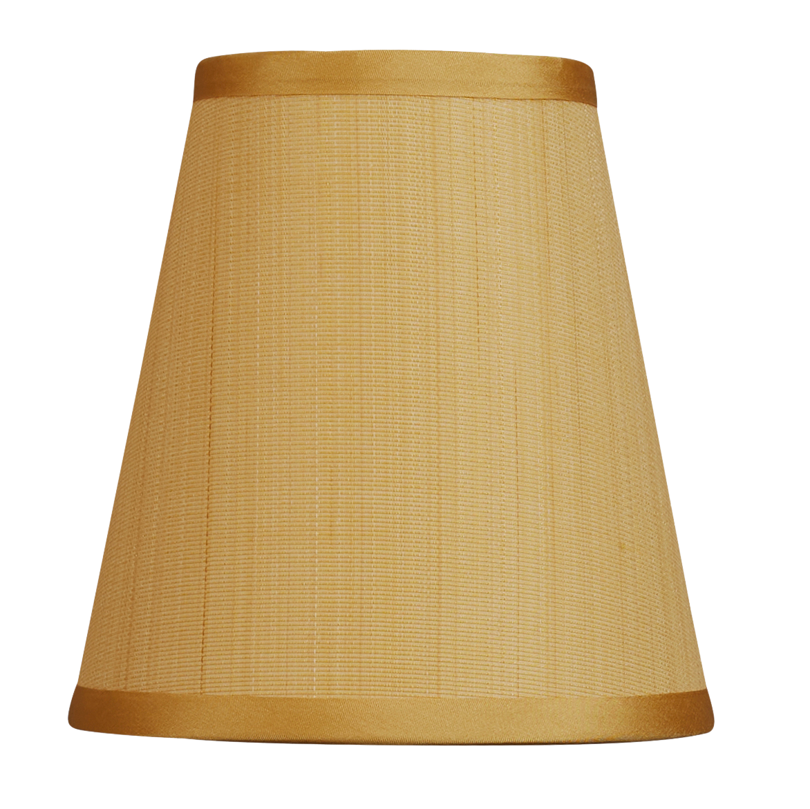 5 inch Tall clip-on lampshade in yellow horsehair fabric