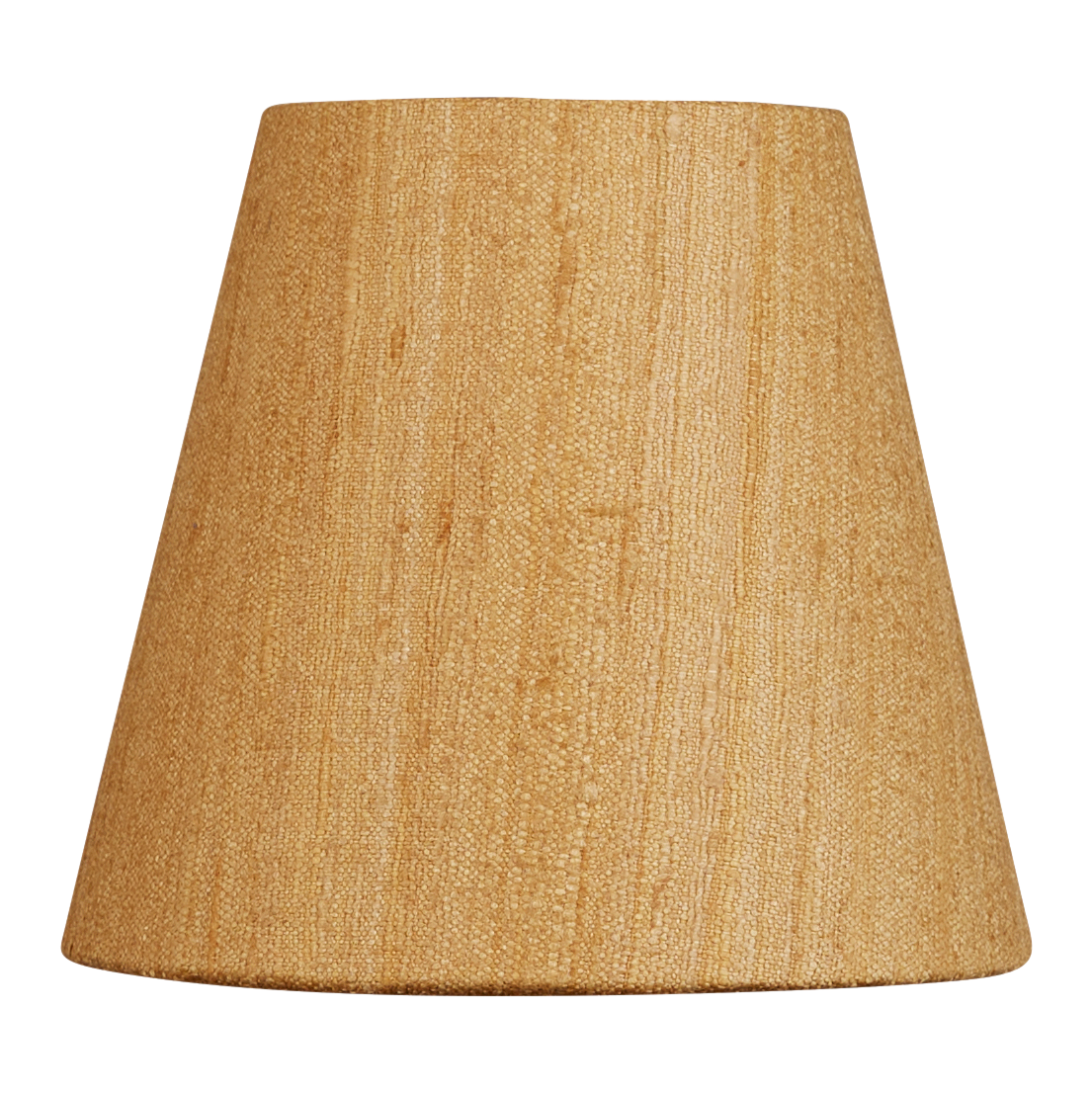 5 inch Yelllow ochre Mulberry silk clip-on lampshade