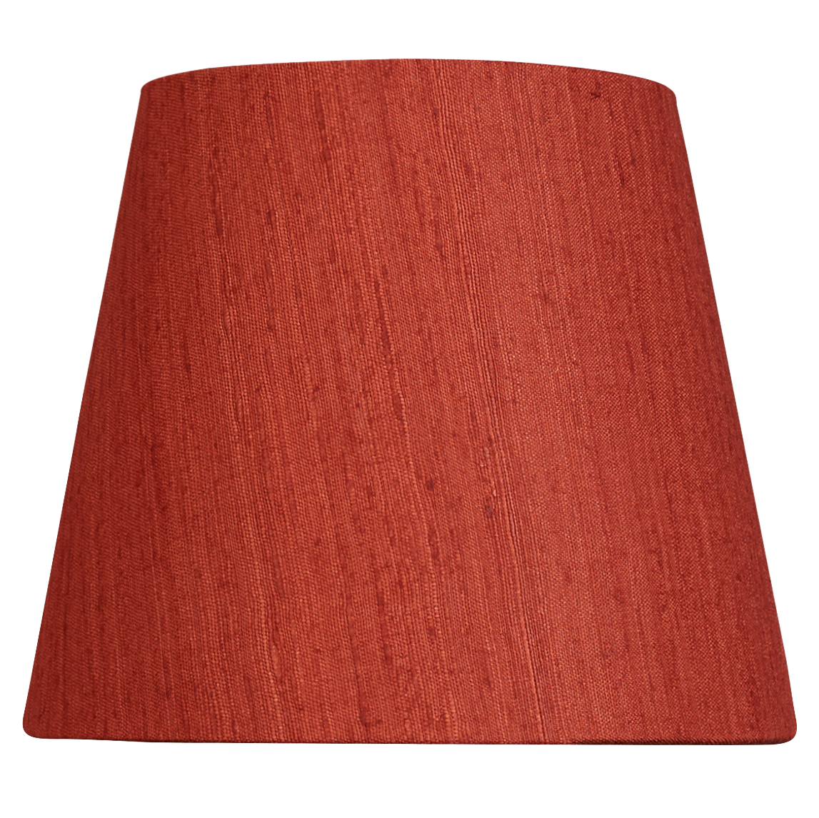 6 inch Red/coral Mulberry silk clip-on lampshade