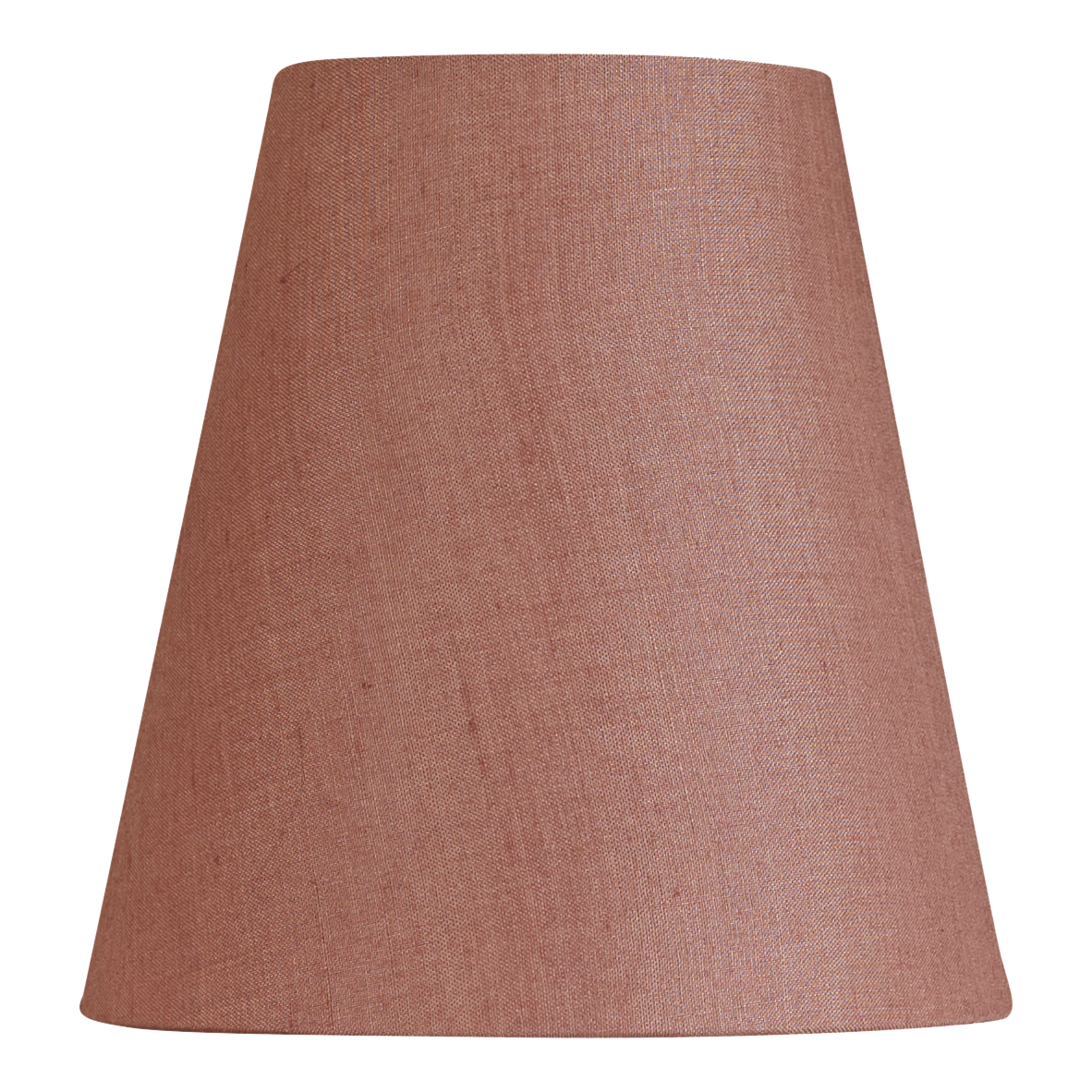 6 inch Tall Dusky pink Tussar silk clip-on lampshade