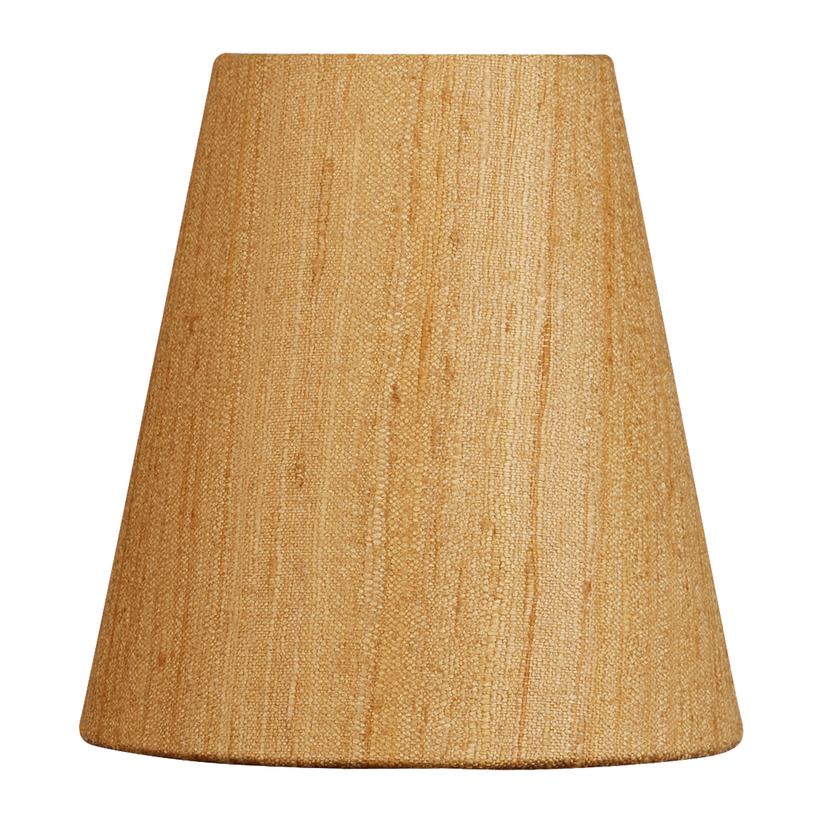 5 inch Tall Yellow ochre Mulberry silk clip-on lampshade