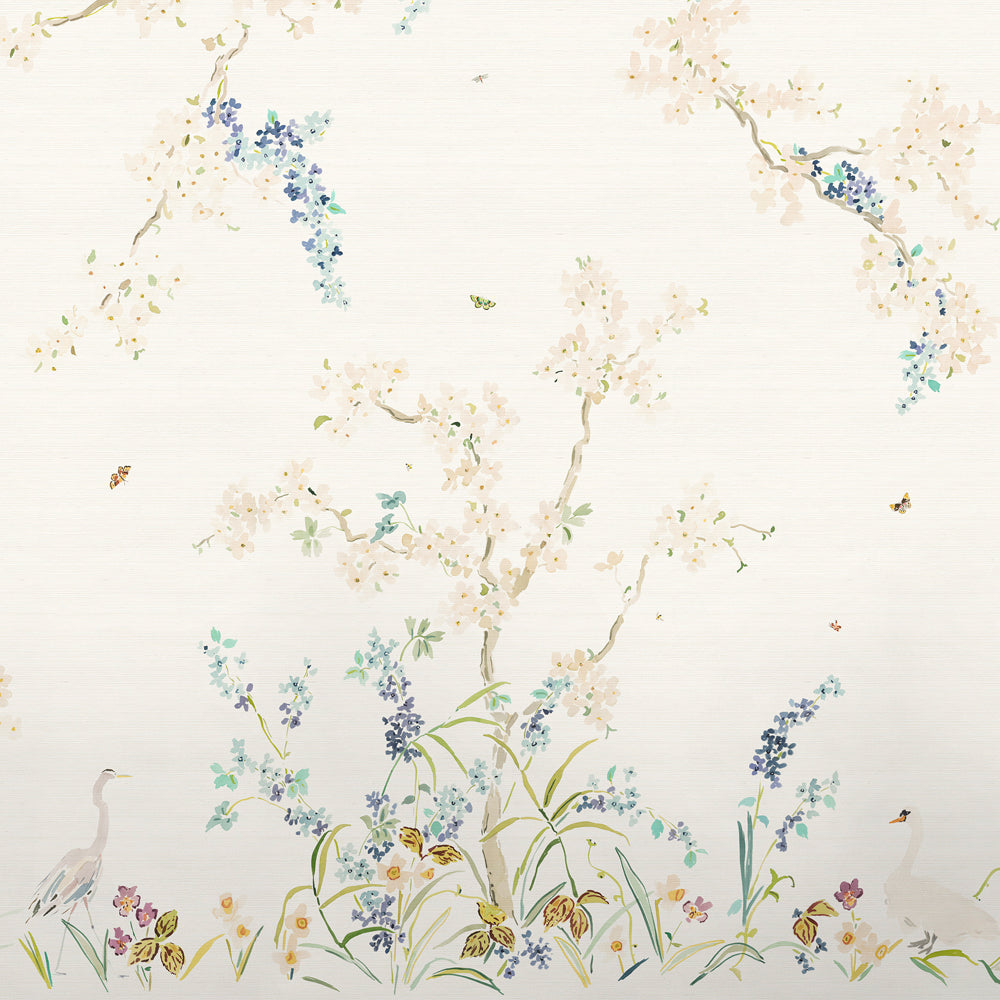 Tree Mural Grasscloth | CMG - Linen