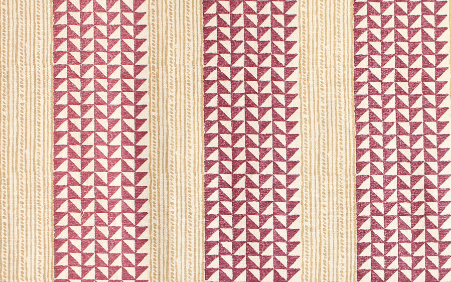 Aegean Stripe | CI - Plum/Saffron
