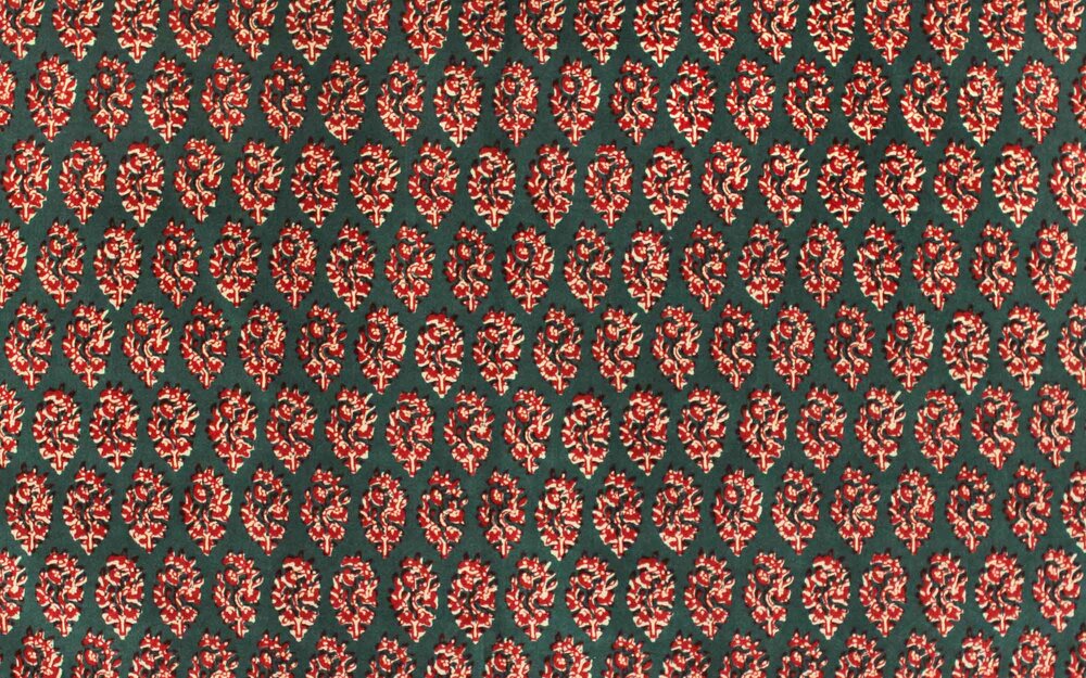 Paisley Velvet | CI - Red/Blue