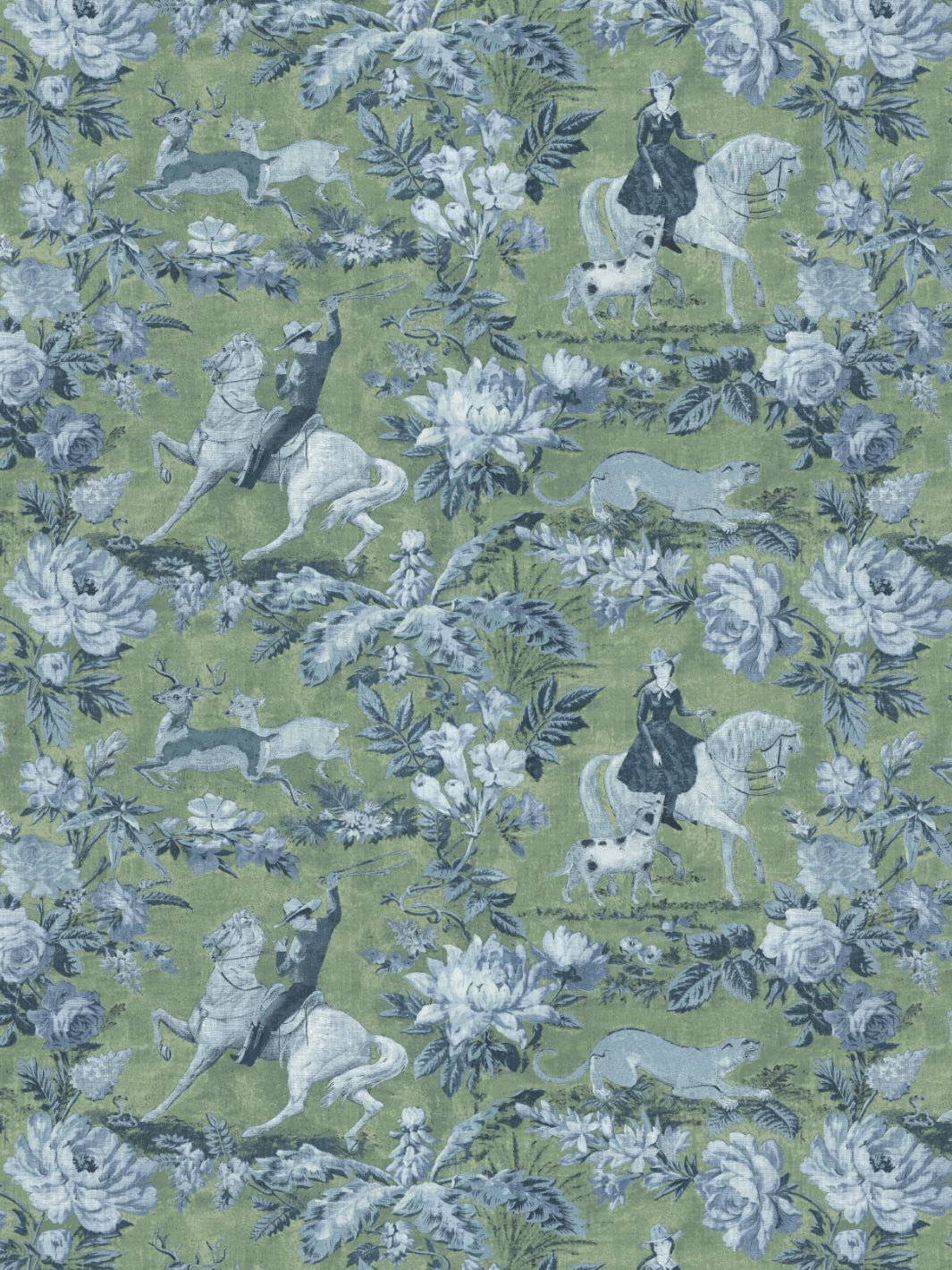 Cowboy Toile WP | NT - Green Blue