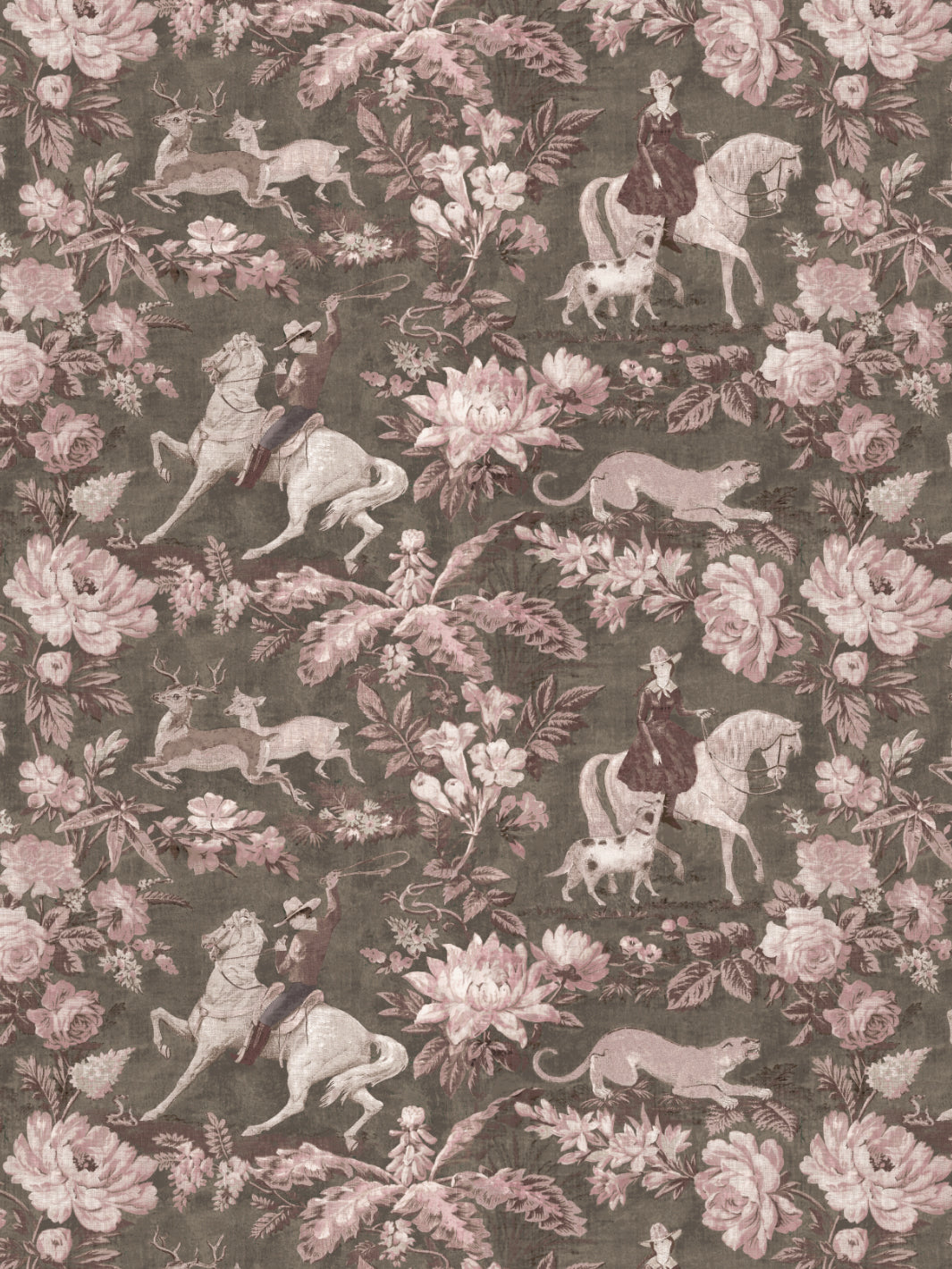 Cowboy Toile WP | NT - Pink Brown