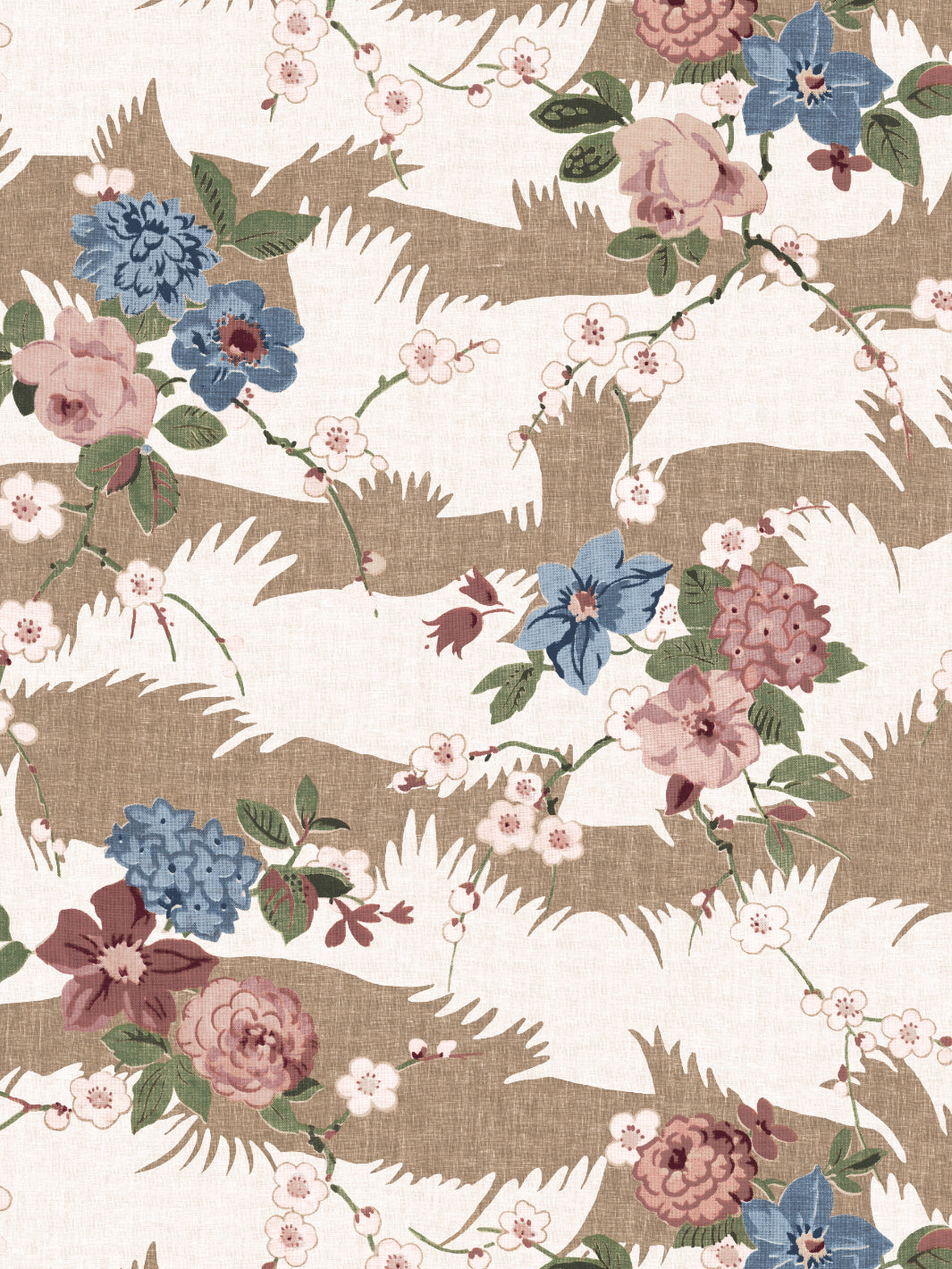 Dora Chintz WP | NT - Saddle Green