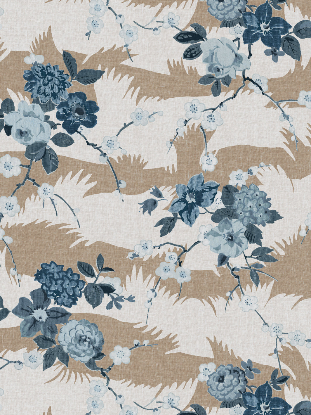 Dora Chintz WP | NT - Taupe Blue