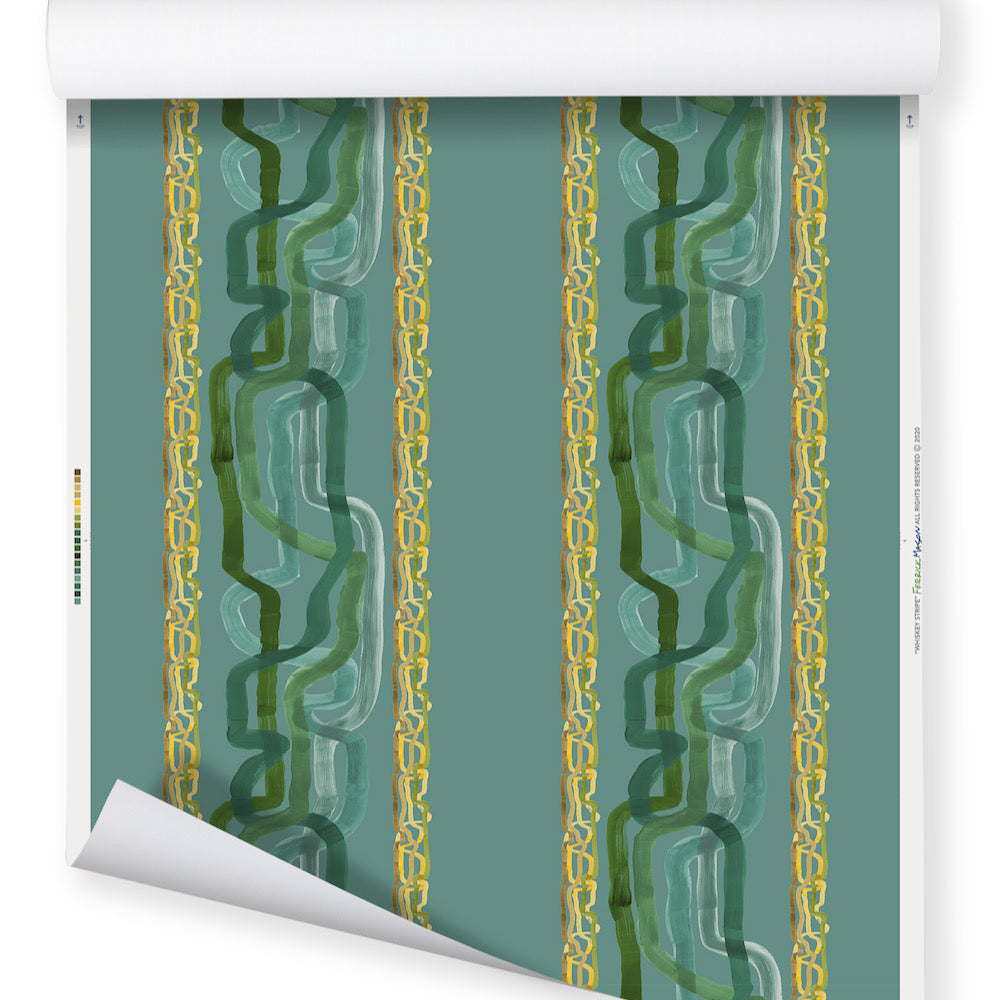 Whiskey Stripe WP | FM - Rose Mint Green
