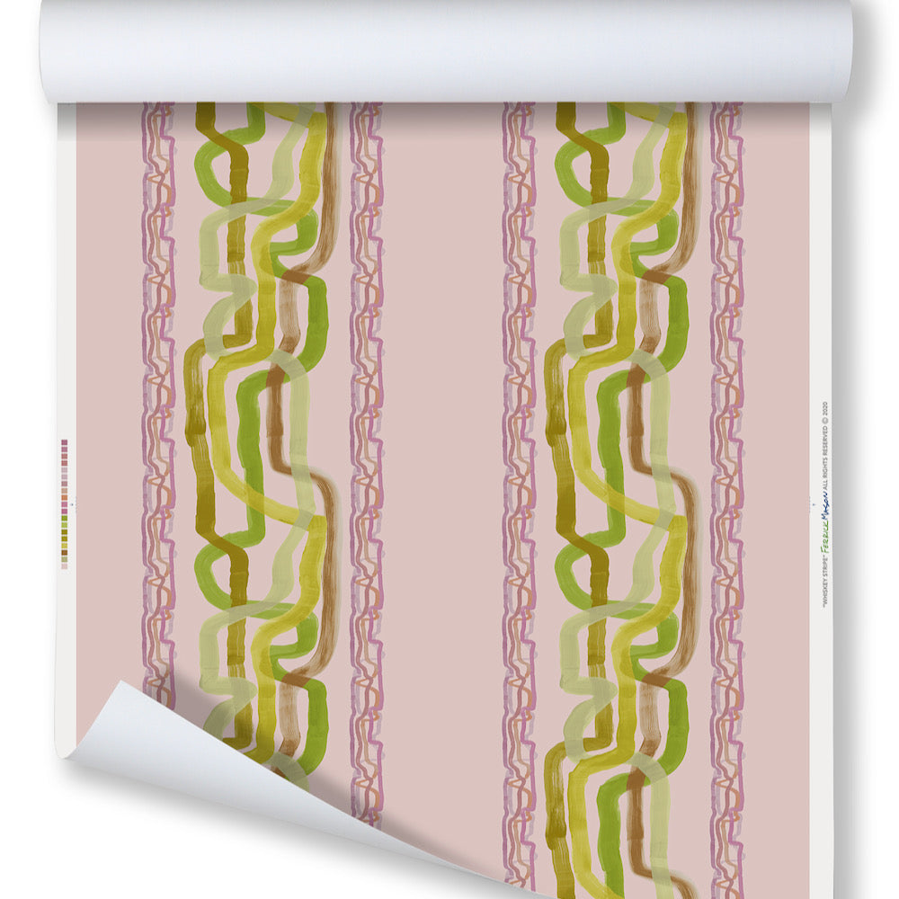 Whiskey Stripe WP | FM - That Touch of Pink