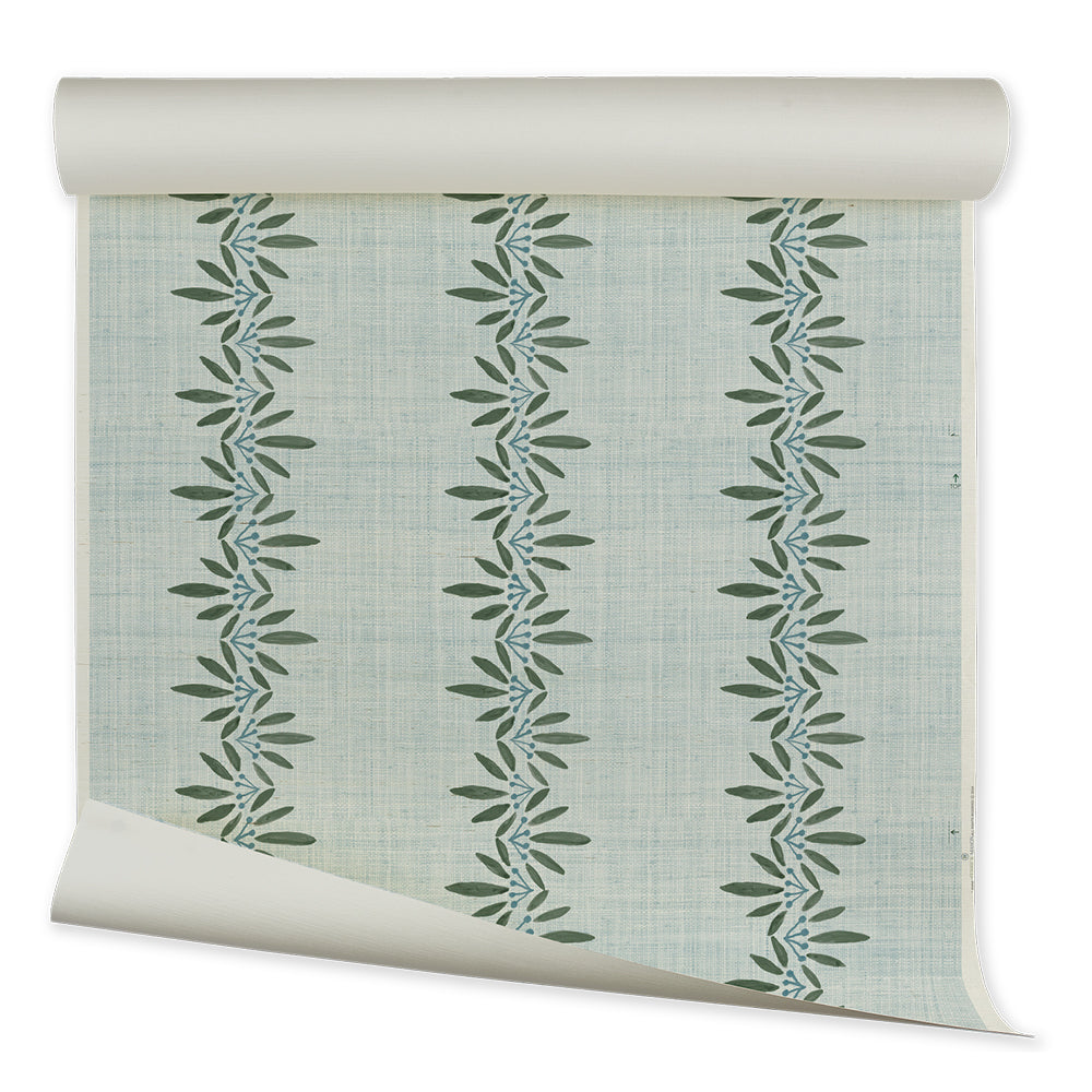 Anne Grasscloth | FM - Mineral Spring Blue