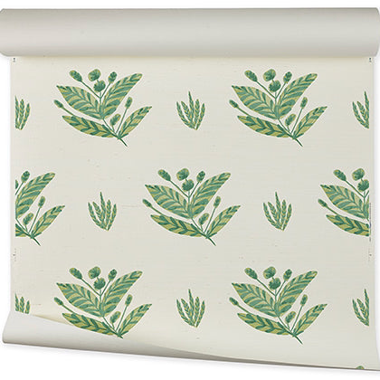 Emily Grasscloth | FM - Green Grass