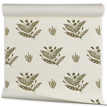 Emily Grasscloth | FM - Pink Moss