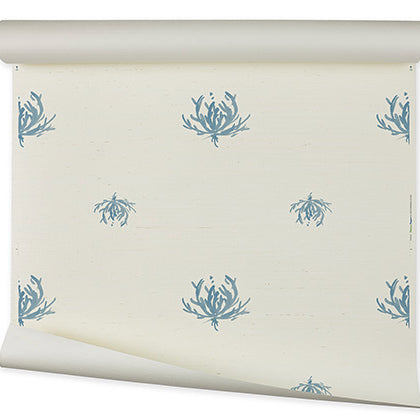 Thistle Grasscloth | FM - Blue