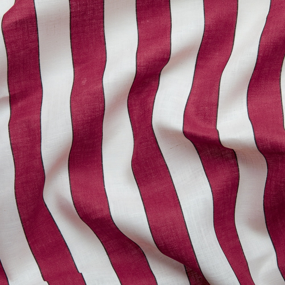 Plain Stripe Voile | FS - Ruby