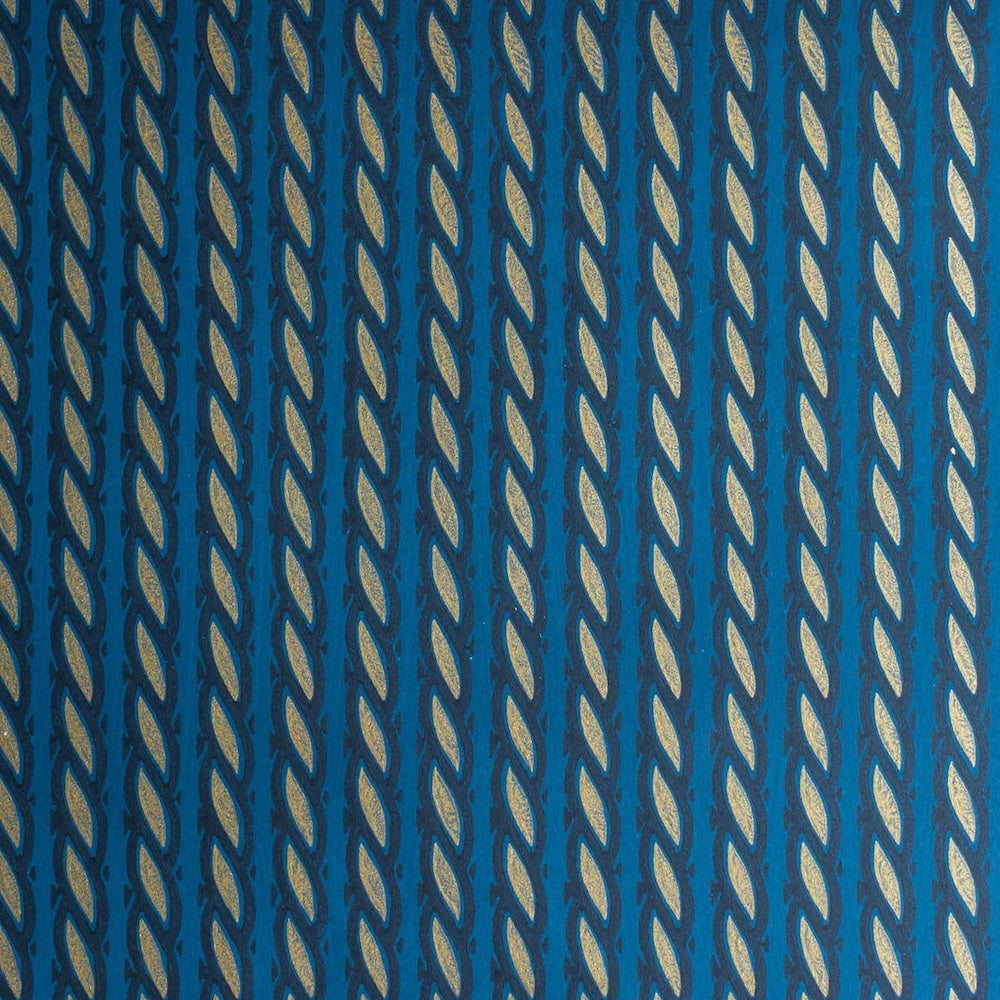 Gilded Rope Wallpaper | FS - Teal