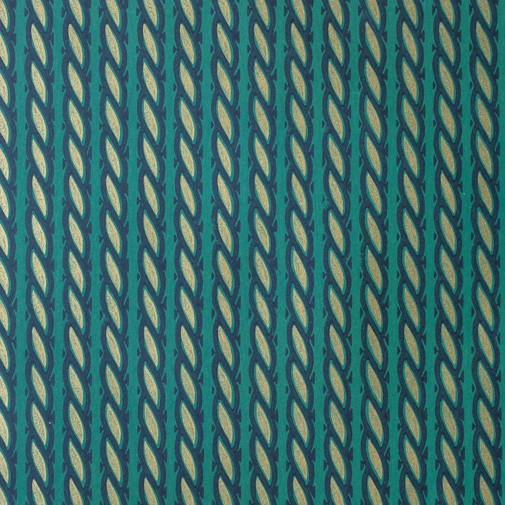 Gilded Rope Wallpaper | FS - Emerald