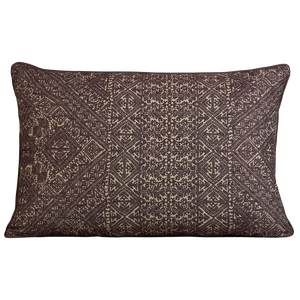 Amethyst rectangular fez weave cushion - throw pillow