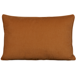 Cognac rectangular fez weave cushion - throw pillow