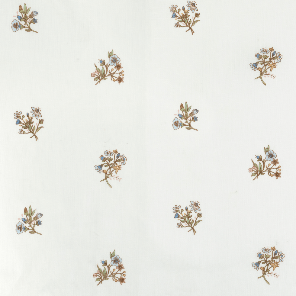 Flax and Field Posy Printed Voile WP (Paper-Backed) | VOL - Multi/Oyster