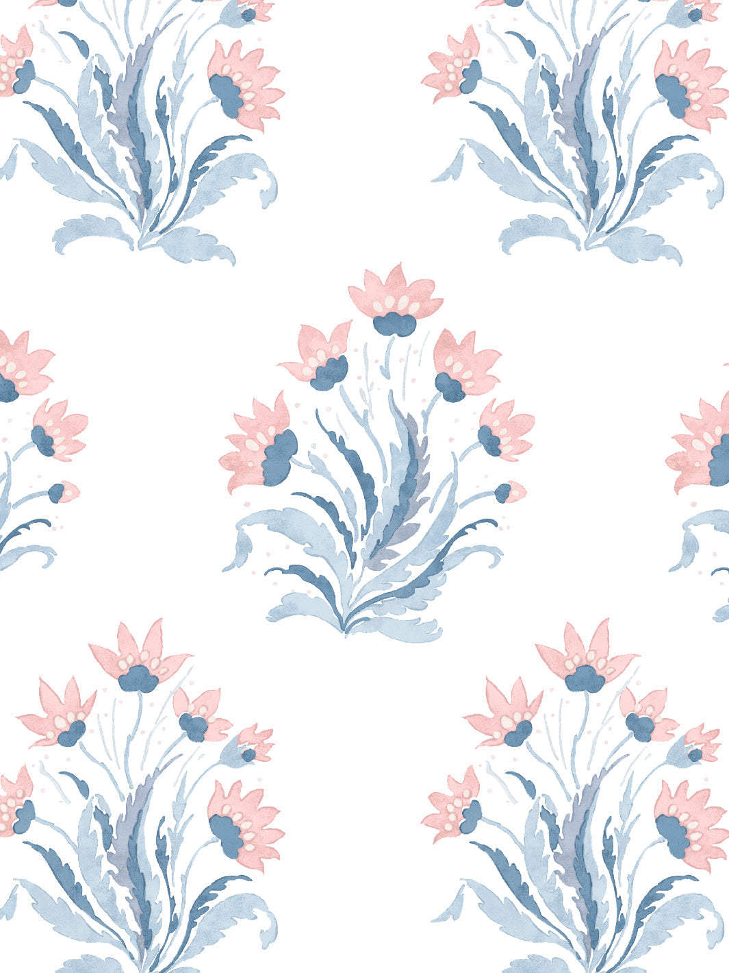 Hillhouse Block Print Large WP | NT - Pink Blue