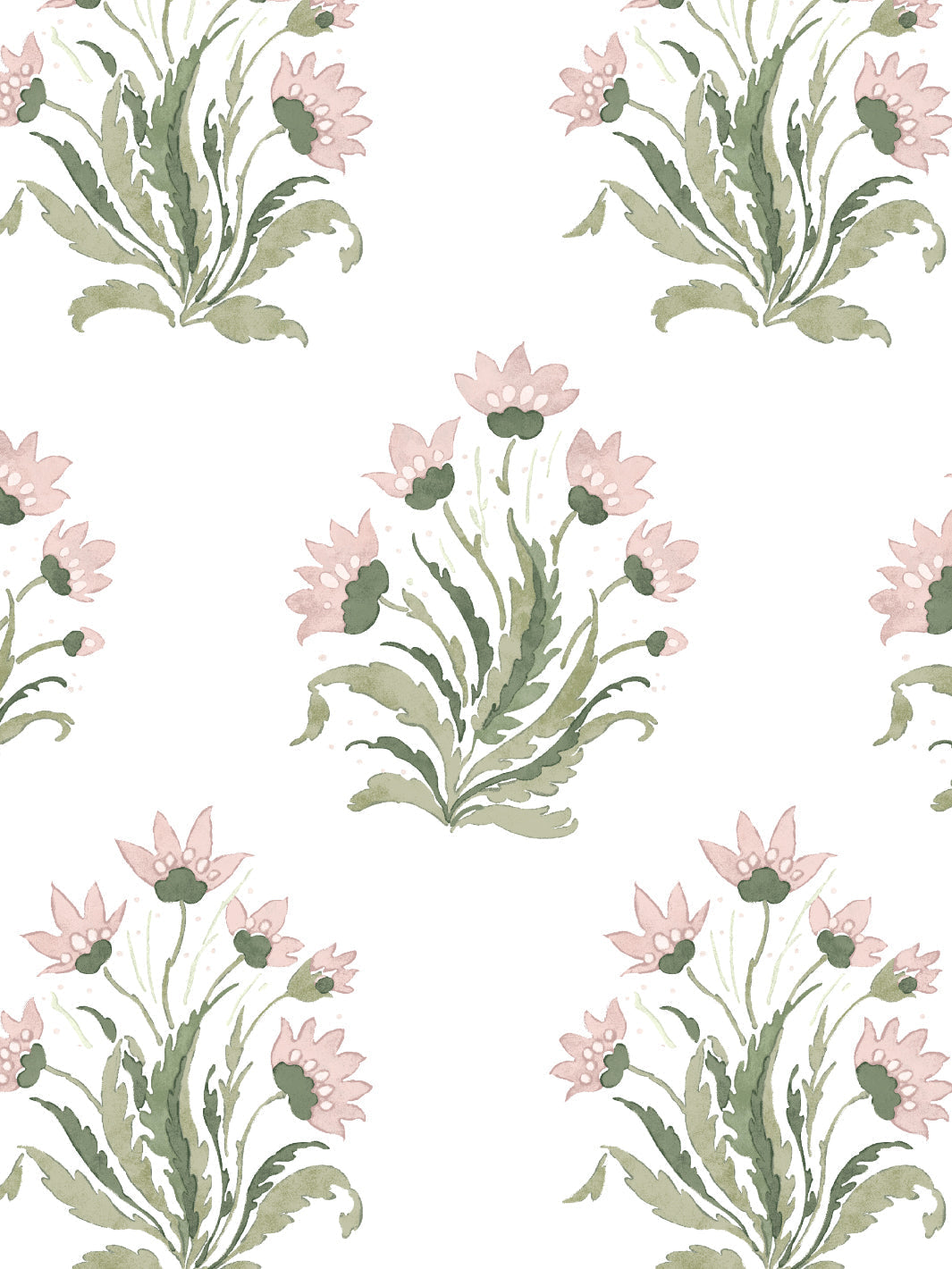 Hillhouse Block Print Large WP | NT - Pink Green