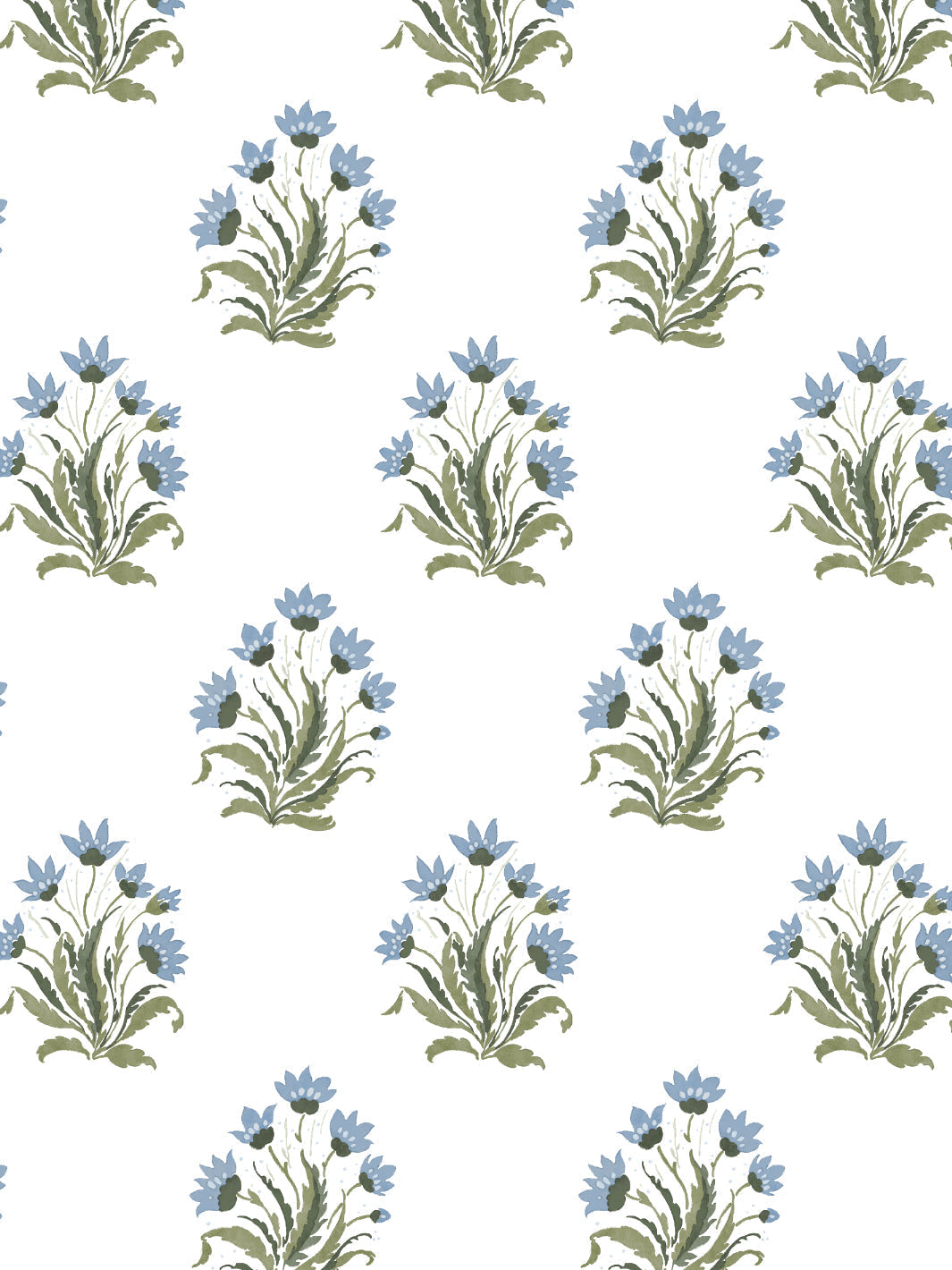 Hillhouse Block Print Small WP | NT - Blue Green