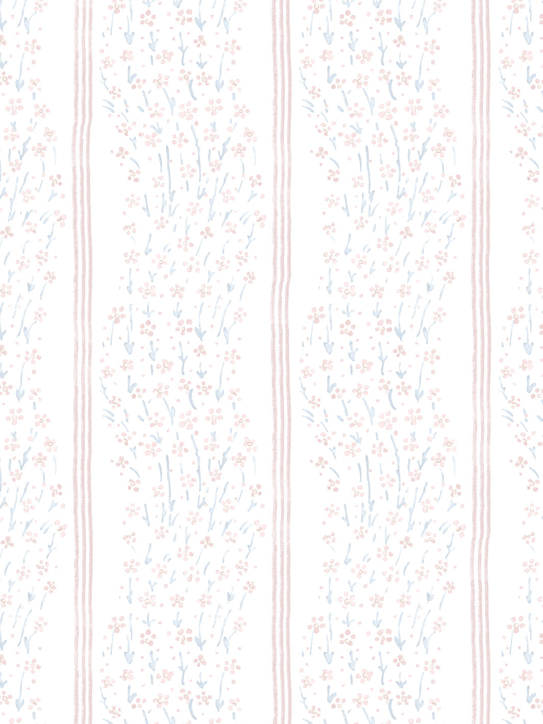 Hillhouse Floral Ditsy Wave Stripe WP | NT - Blue Pink