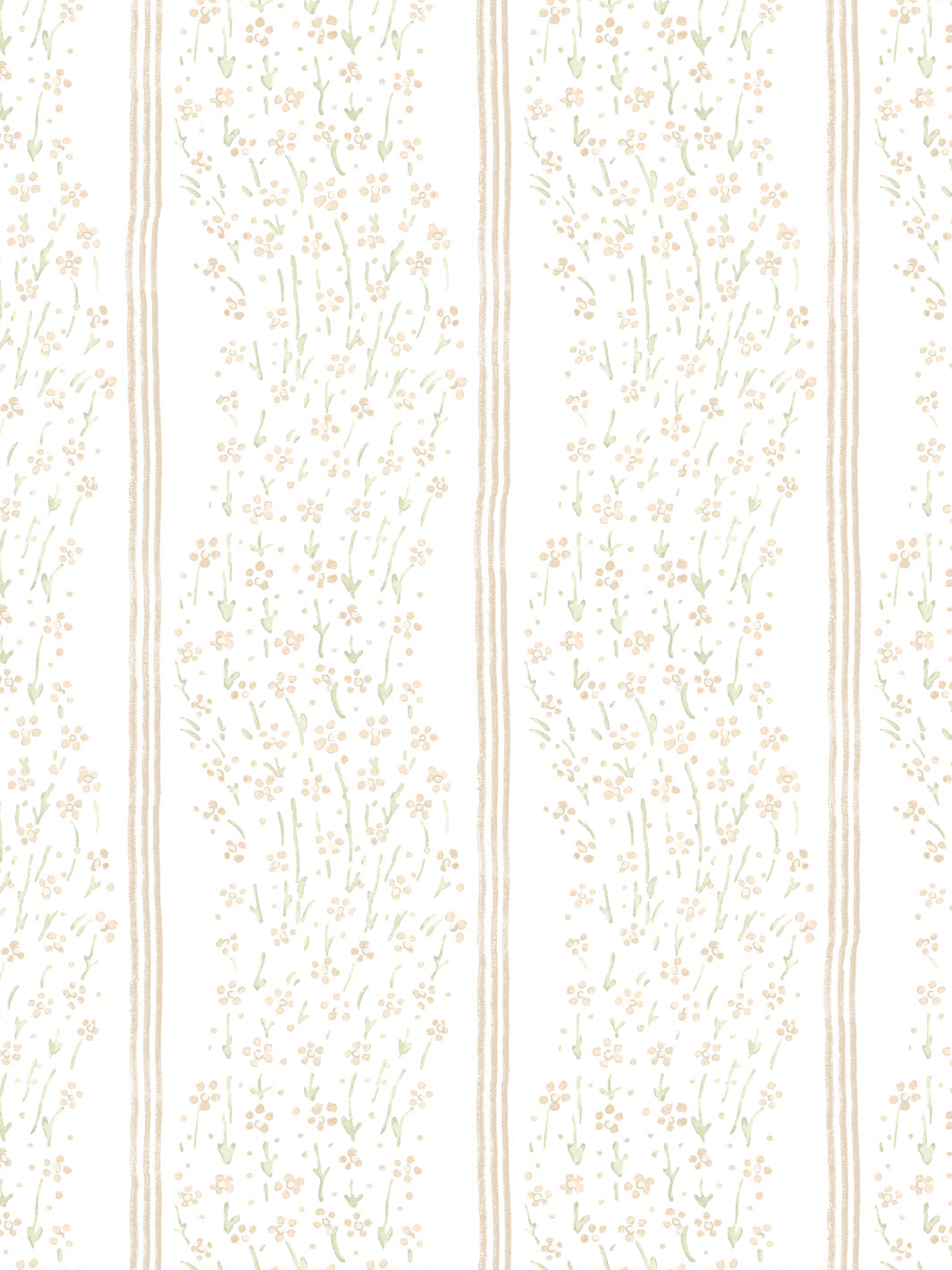 Hillhouse Floral Ditsy Wave Stripe WP | NT - Gold Green