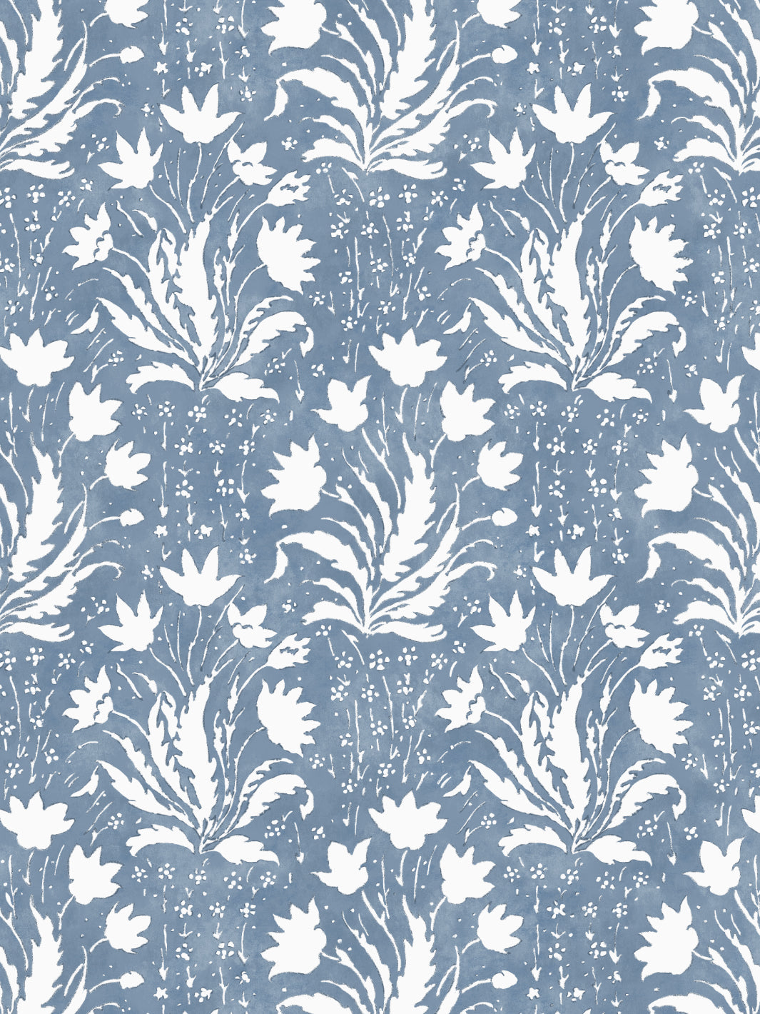 Hillhouse Floral One Color WP | NT - Blue