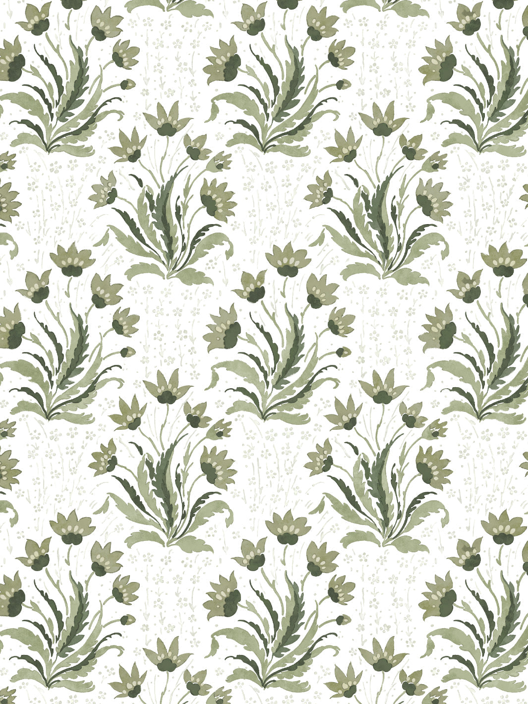 Hillhouse Floral Tonal WP | NT - Moss