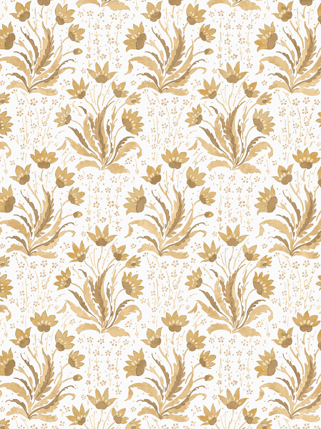 Hillhouse Floral Tonal WP | NT - Mustard